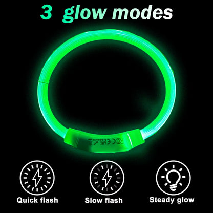 Dog Light up Collar LED Collar Light up Cat Collar USB Rechargeable Collar Christmas Decoration Pet Collar Pet Christmas Gifts